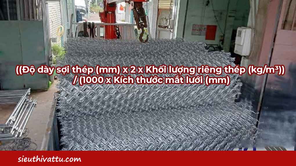 Tính trọng lượng lưới