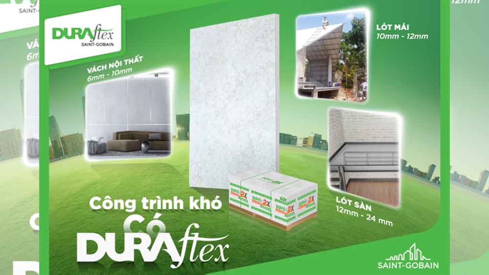 Ứng dụng của tấm cemboard Duraflex 2X
