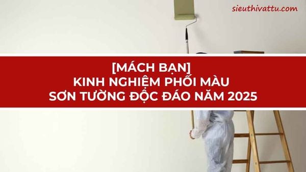 cách phối màu sơn tường năm 2025