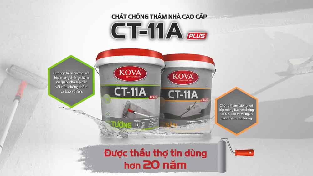 Ưu điểm của sơn chống thấm KOVA