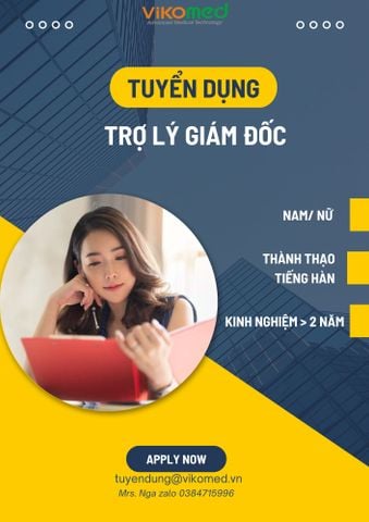 TUYỂN DỤNG TRỢ LÝ GIÁM ĐỐC (TIẾNG HÀN)