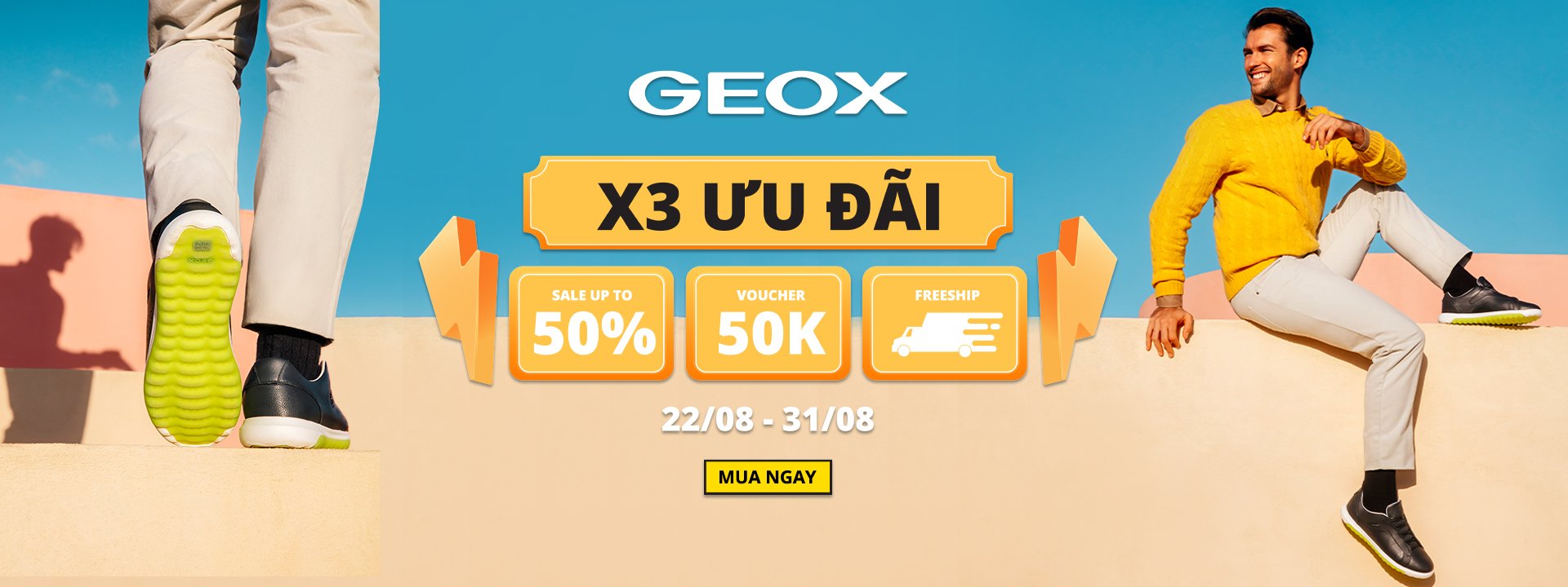 Sacrificio patrocinado Específicamente Geox - X3 ƯU ĐÃI Sale Up To 50% Voucher 50K – Shooz.vn