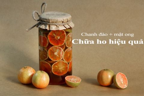 Cách ngâm chanh đào mật ong trị ho hiệu quả cho cả nhà