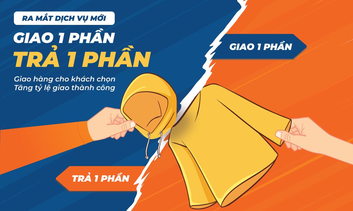 Tôi lên đơn bằng excel thì sử dụng dịch vụ “Giao 1 phần - Trả 1 phần” được không?