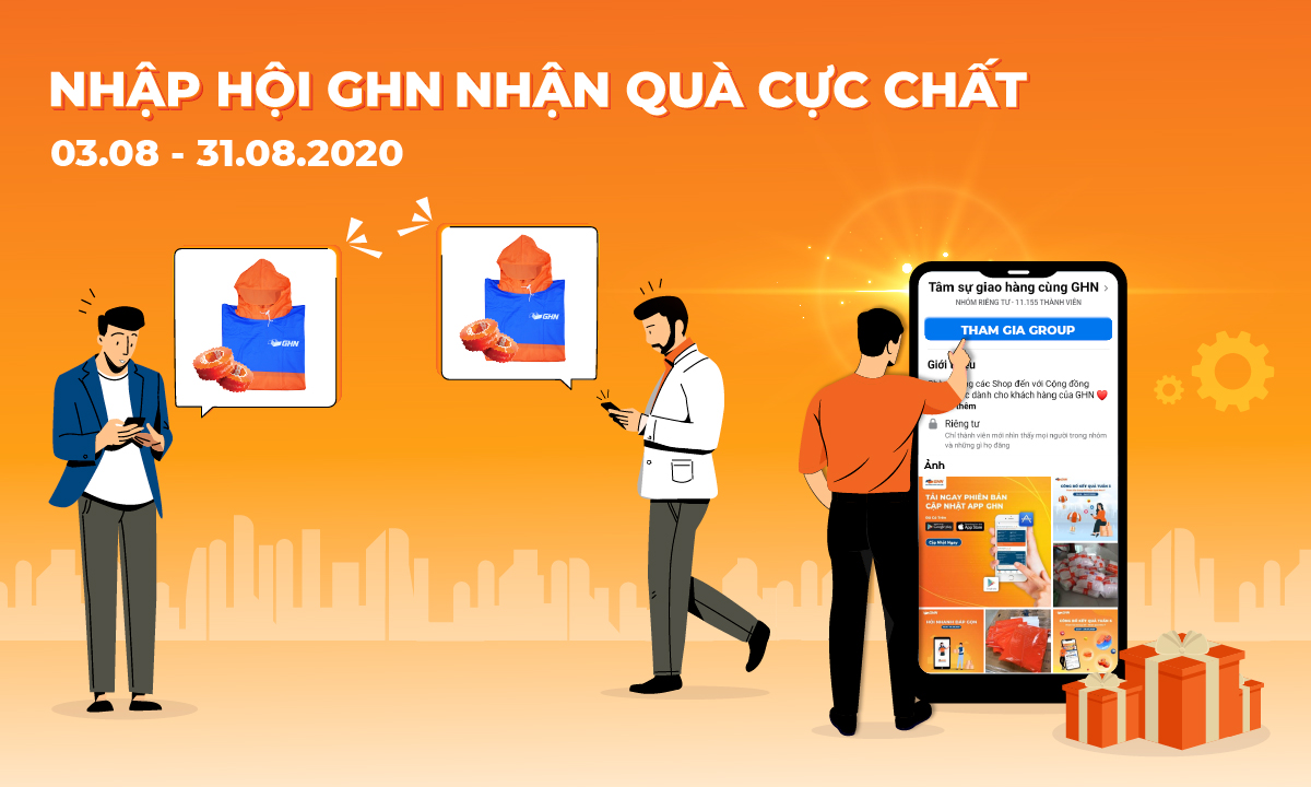 Ra mắt chương trình tặng quà tháng 8 "Nhập hội GHN - Nhận quà cực chất"