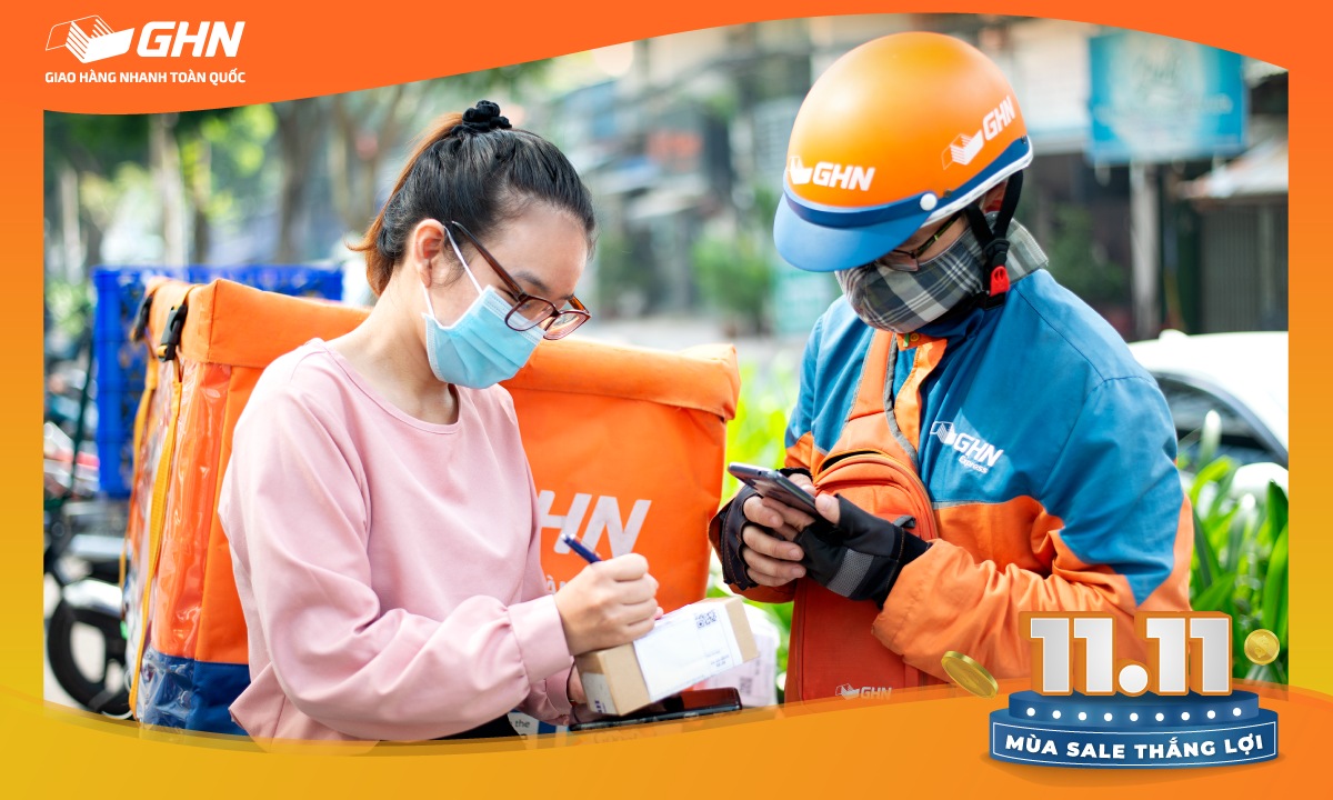 GHN đang tiến hành giao đơn 11.11