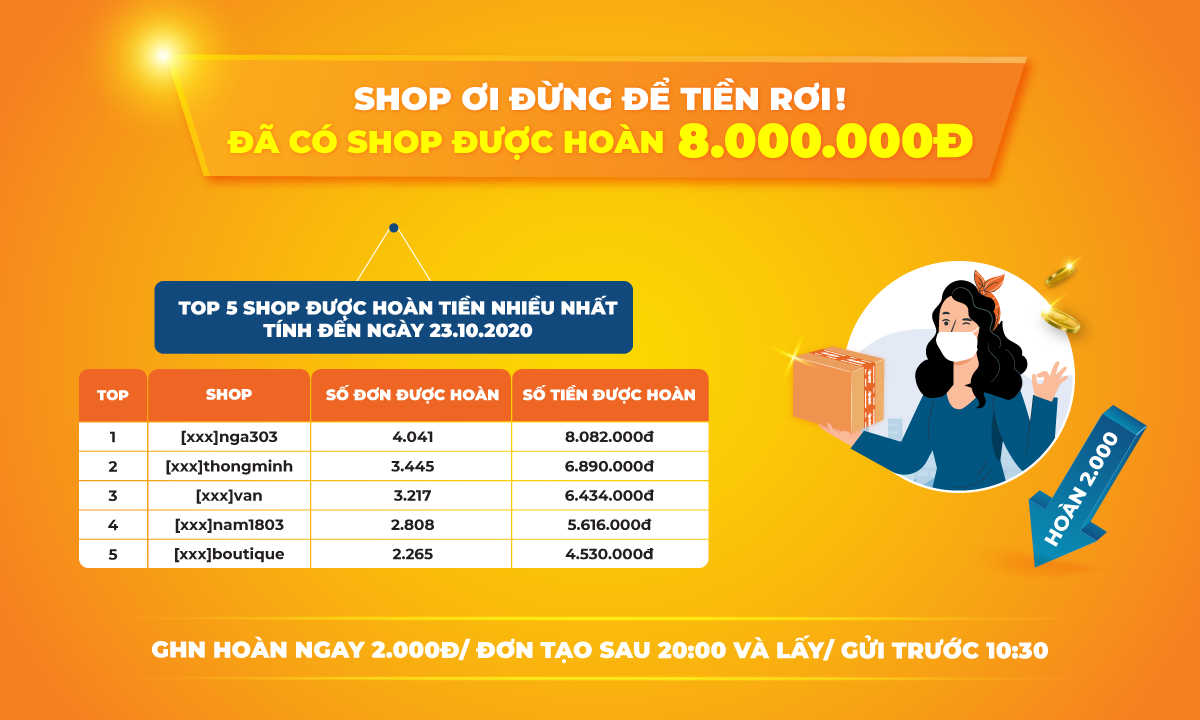 Đã có Shop được hoàn 8.000.000đ - Lên Đơn Ngay