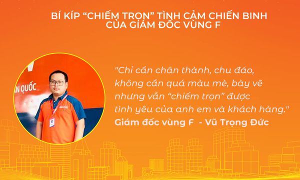 Bí kíp 'chiếm trọn' tình cảm Chiến binh của Giám đốc Vùng F