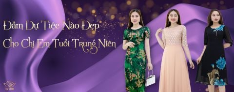 ĐẦM DỰ TIỆC ĐẸP CHO PHỤ NỮ TRUNG NIÊN