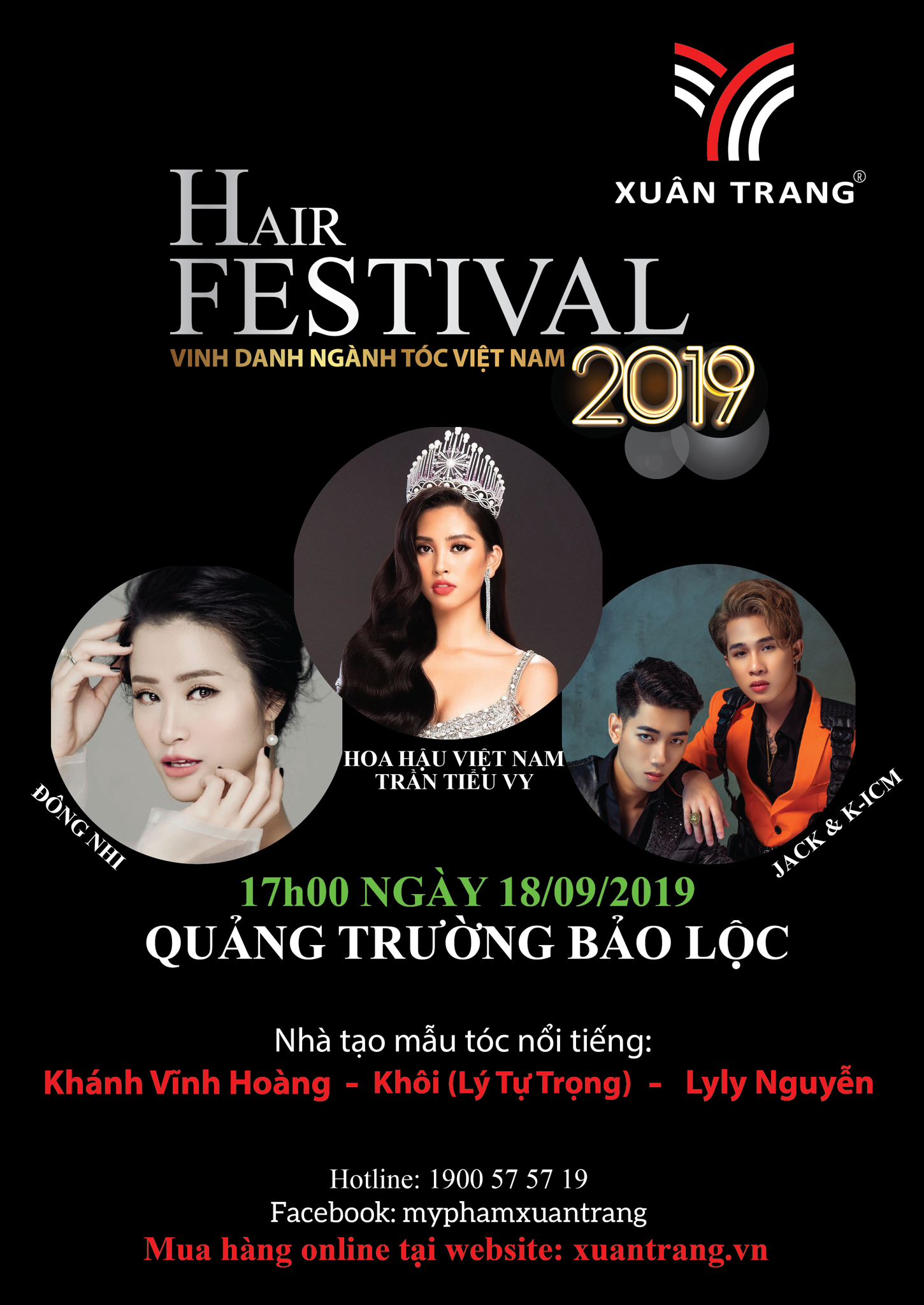 KHÁCH MỜI ĐẶC BIỆT HAIR FESTIVAL 2019: HOA HẬU VIỆT NAM TRẦN TIỂU ...
