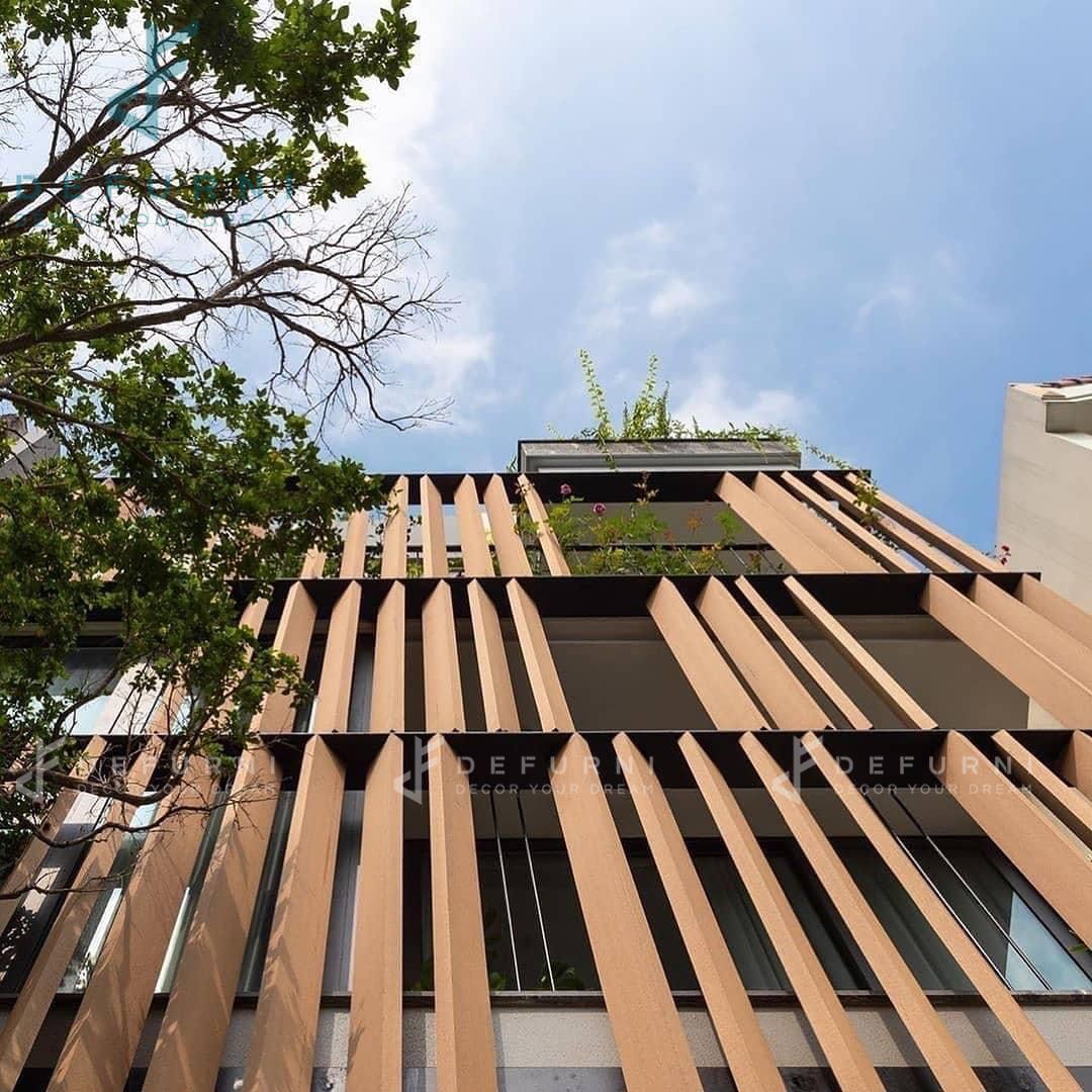 Lam gỗ nhựa chắn nắng