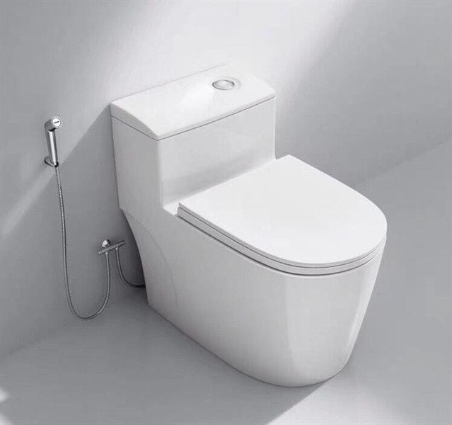 bệt vệ sinh liền khối ,su hướng điểm nhấn cho phòng tắm hiện đại