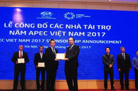 L'AMANT CAFE ATTENDED THE ANNOUNCING CEREMONY OF APEC 2017 SPONSORS
