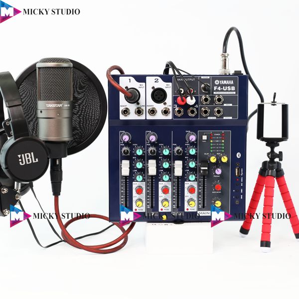 COMBO Takstar SM8B+ MIXER F4 yamaha MICKY Studio VIỆT NAM Hệ thống bán lẻ thiết bị THU ÂM