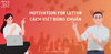 MOTIVATION (COVER) LETTER – CÁCH VIẾT ĐÚNG CHUẨN