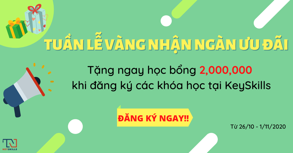 Hướng Nghiệp KeySkills Chương Trình Ưu Đãi Tháng 10