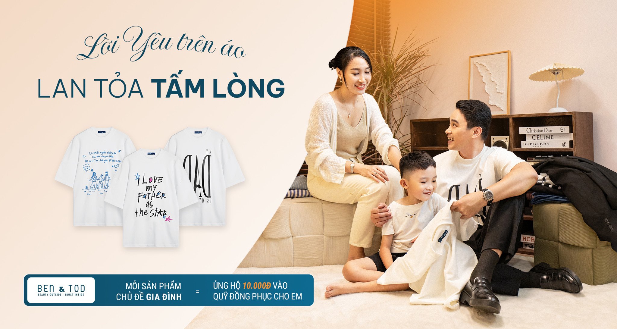 Chung tay góp quỹ Đồng Phục Cho Em với sản phẩm The Family