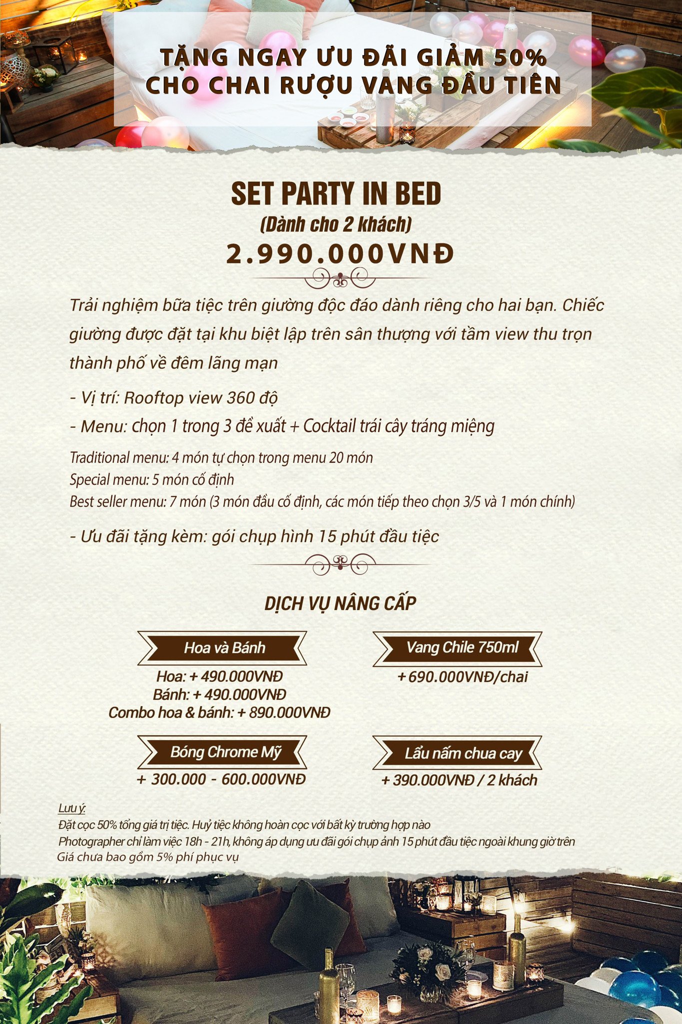 BÁO GIÁ TIỆC COUPLE