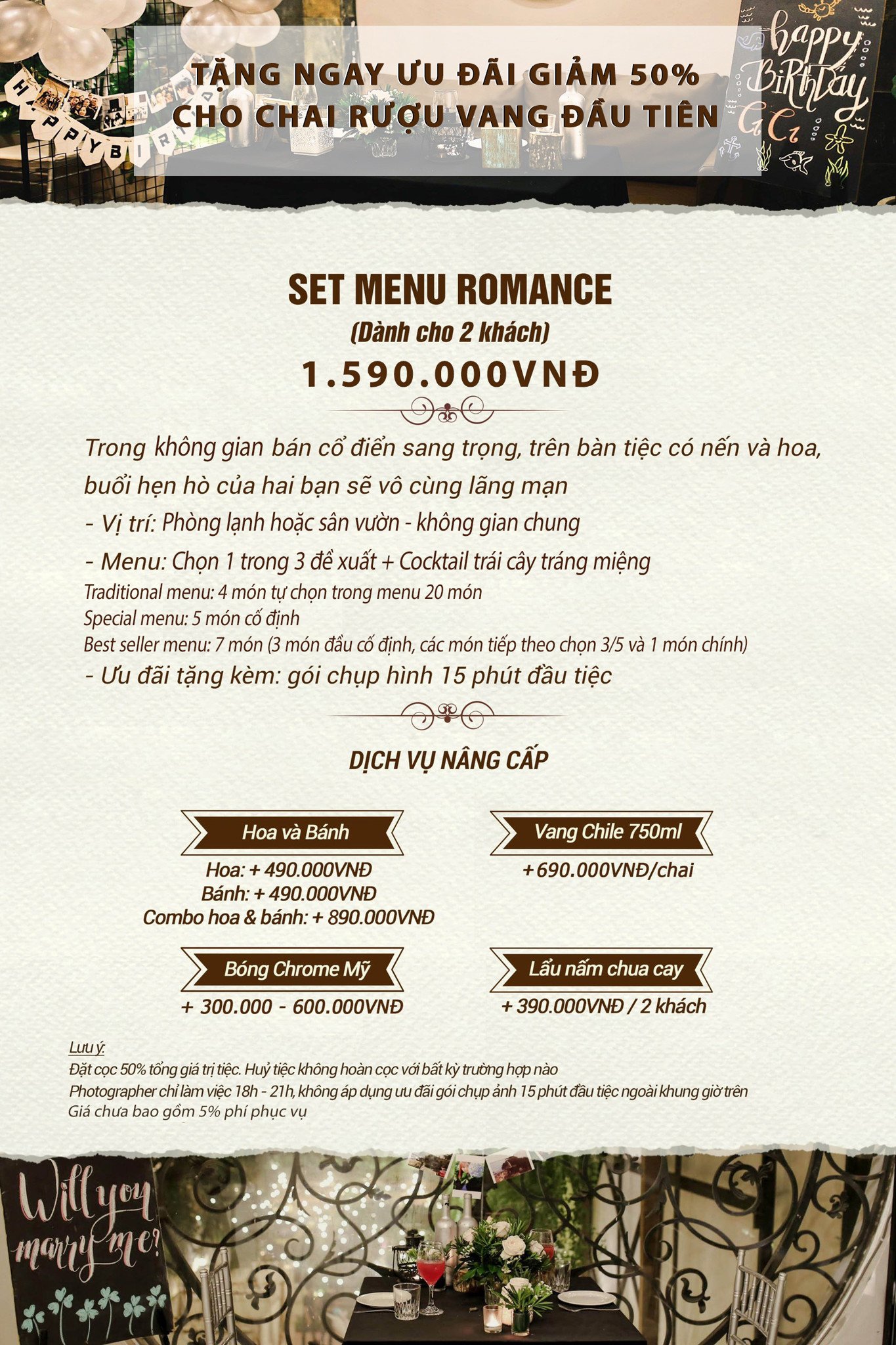 BÁO GIÁ TIỆC COUPLE