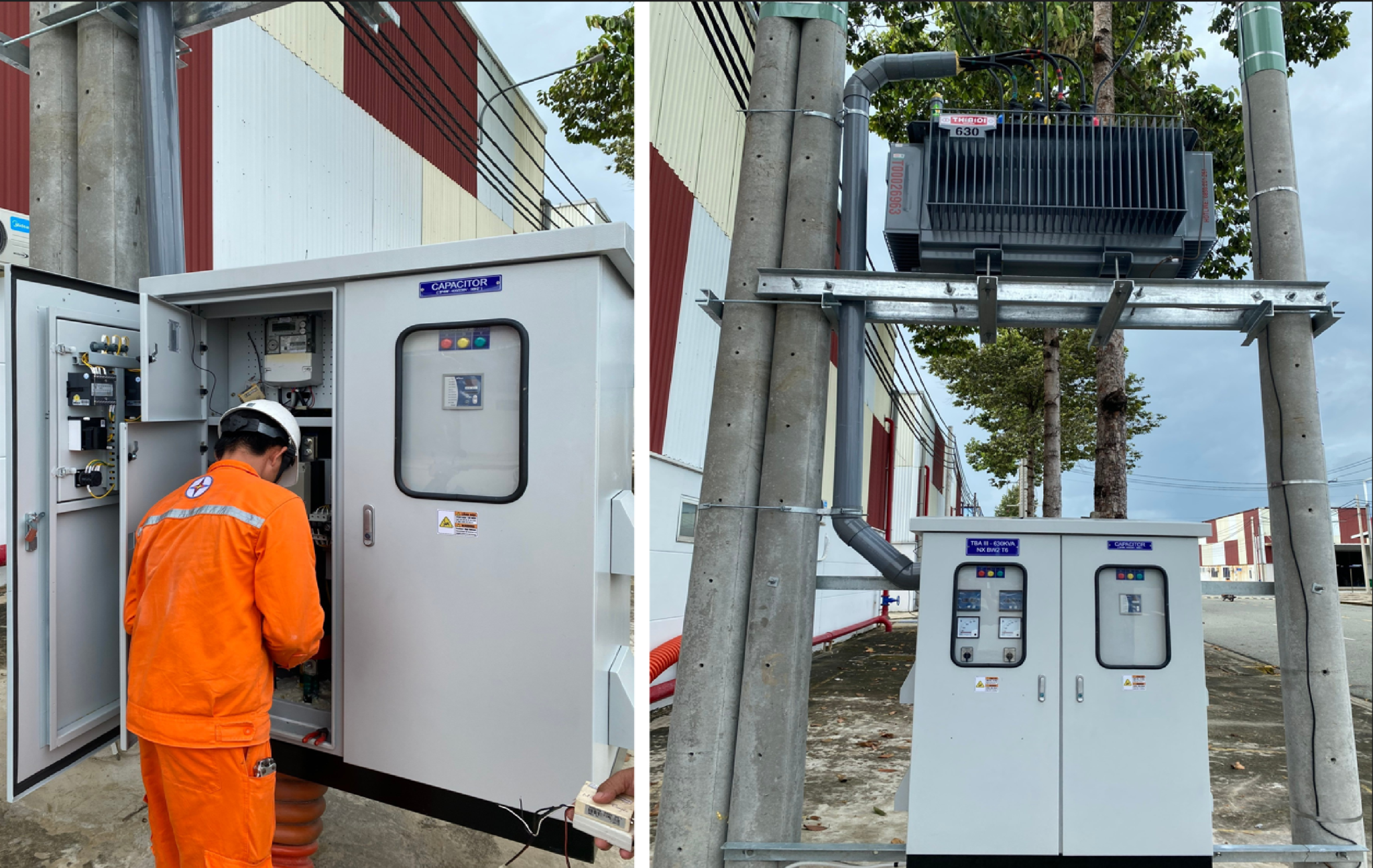 Xây dựng Trạm biến áp 630kVA