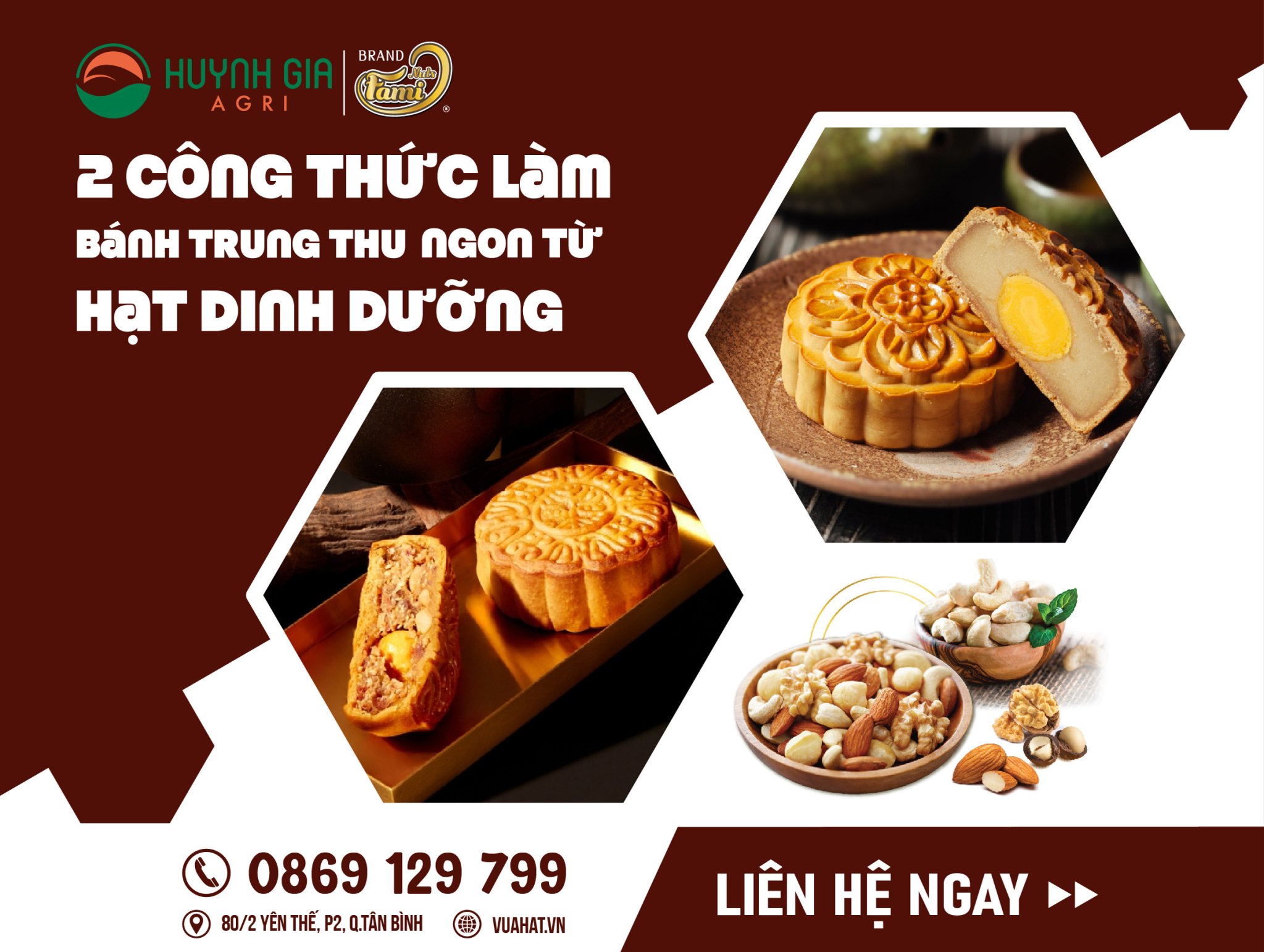 2 CÔNG THỨC LÀM BÁNH TRUNG THU NGON TỪ HẠT DINH DƯỠNG
