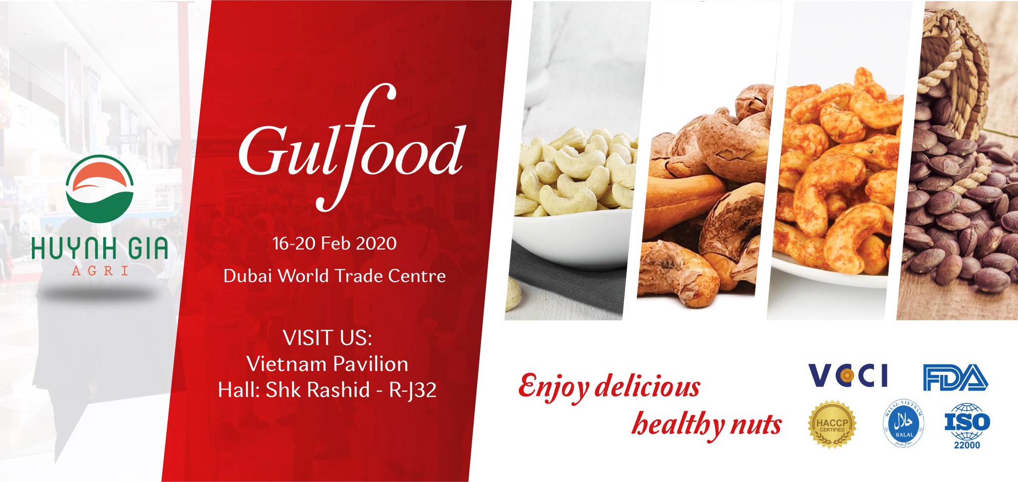 Công ty CP Nông nghiệp Huỳnh Gia tham gia triển lãm GULFOOD - một trong ba triển lãm lớn nhất thế giới