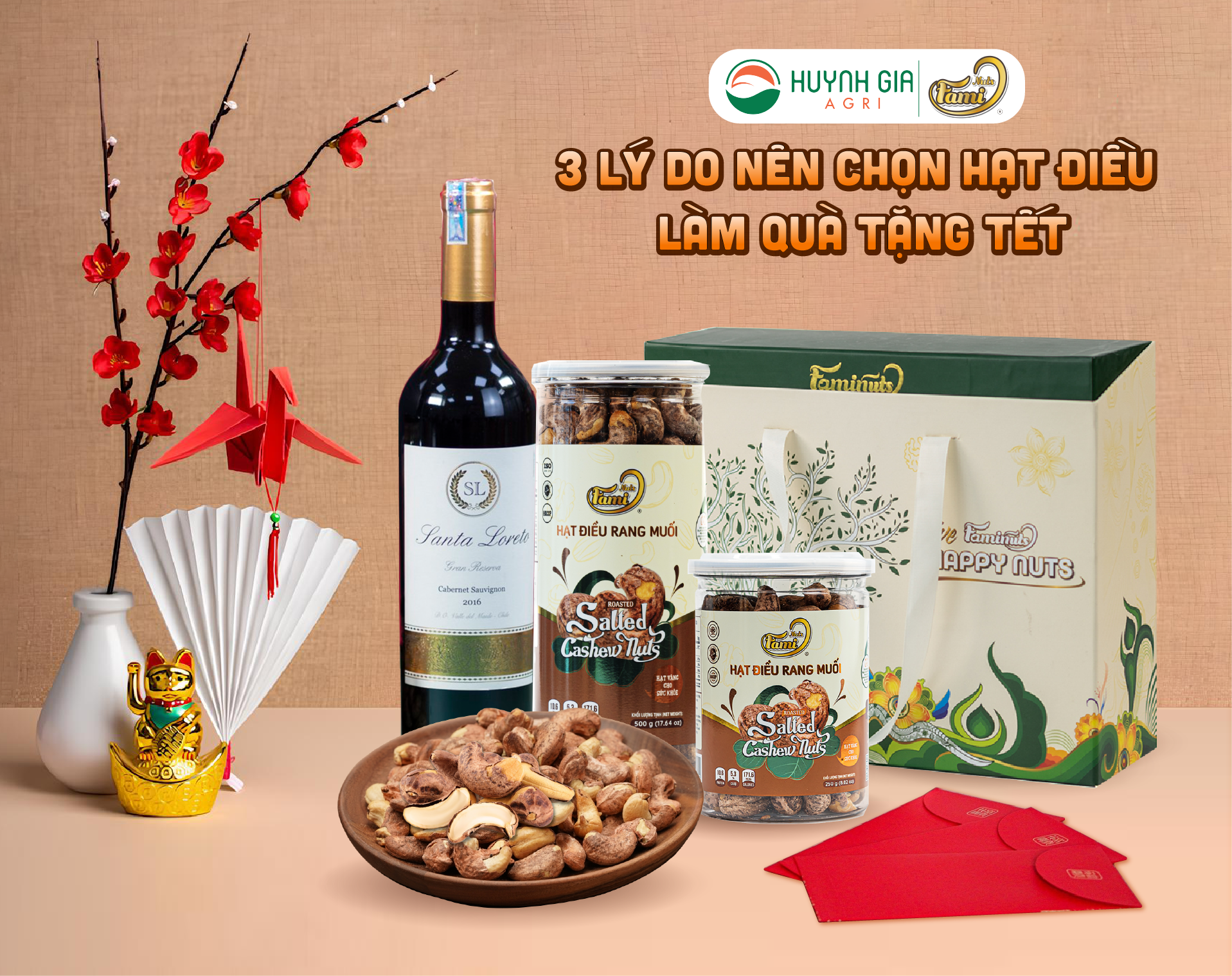 Top 3 lý do nên chọn Hạt Điều làm Quà tặng Tết 2024
