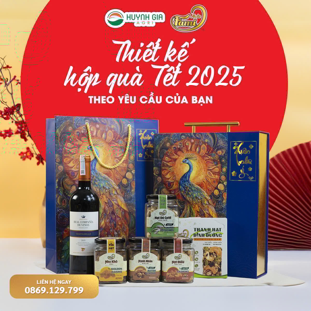 THIẾT KẾ HỘP QUÀ TẾT 2025 THEO YÊU CẦU CỦA BẠN