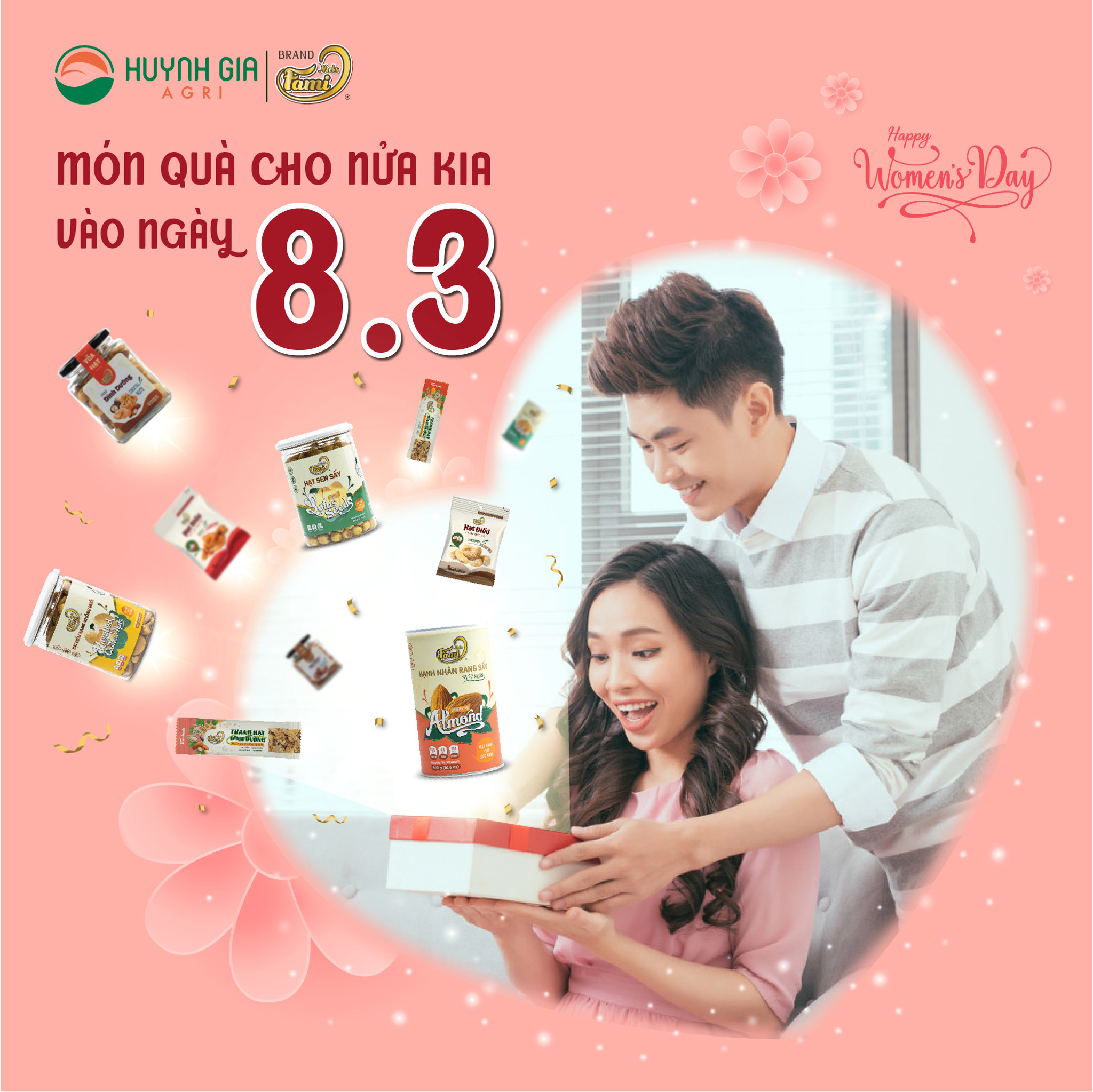 MÓN QUÀ HẠT DINH DƯỠNG Ý NGHĨA CHO NỬA KIA NGÀY 8/3