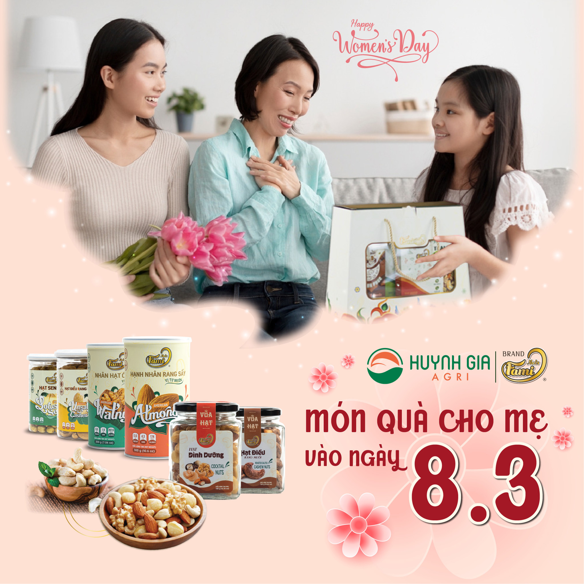 QUÀ TẶNG Ý NGHĨA CHO MẸ NGÀY 8/3 - FAMINUTS HẠT DINH DƯỠNG