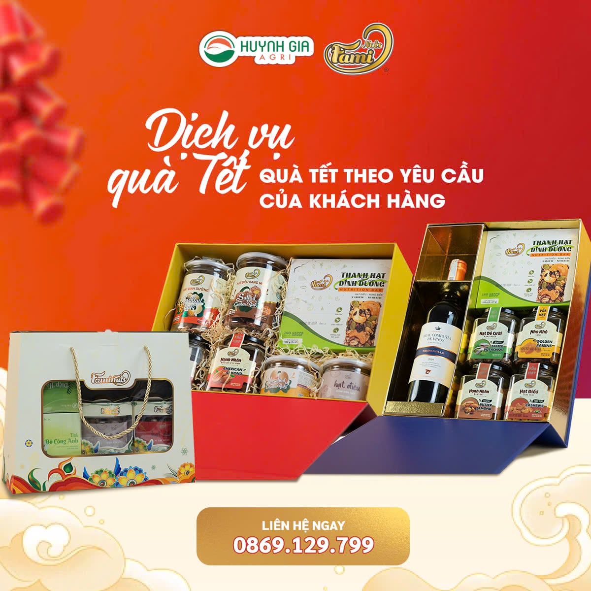 FAMINUTS - DỊCH VỤ QUÀ TẾT THEO YÊU CẦU CỦA KHÁCH HÀNG