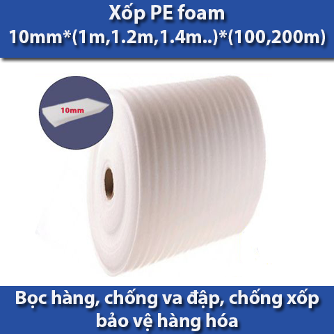 Top 6 kích thước mút xốp PE foam được sử dụng nhiều nhất hiện nay.