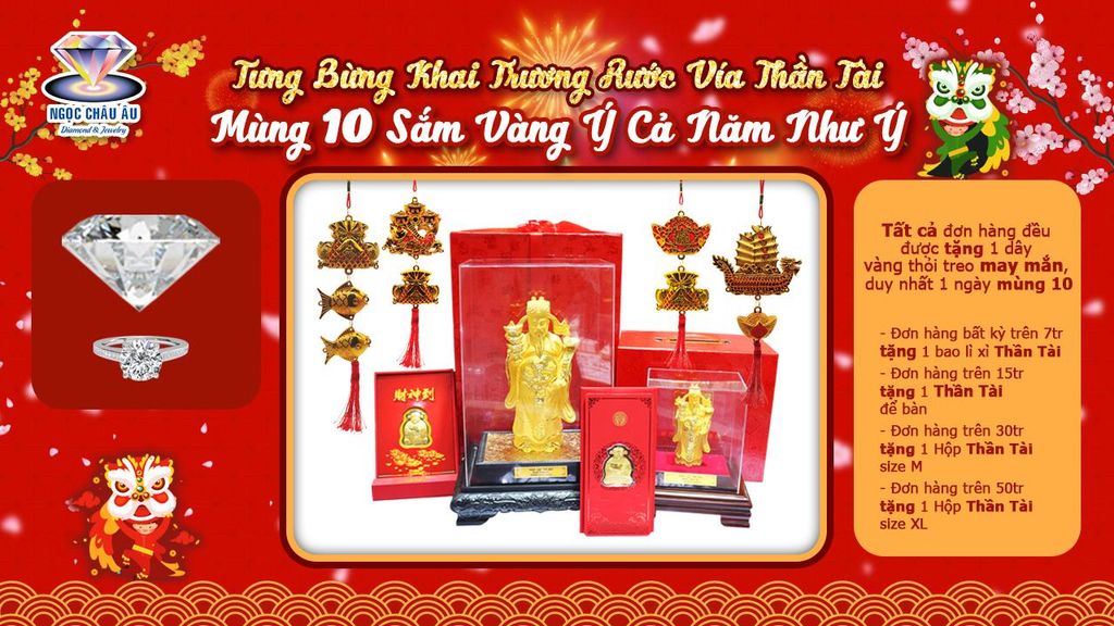 Rước Thần Tài Mùng 10 Sắm Vàng Ý Cả Năm Như Ý