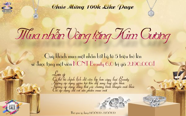 💎💎MUA NHẪN VÀNG TẶNG KIM CƯƠNG💎💎
