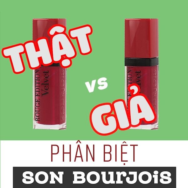 Bật mí cách nhận biết son Bourjois Velvet Auth và Fake