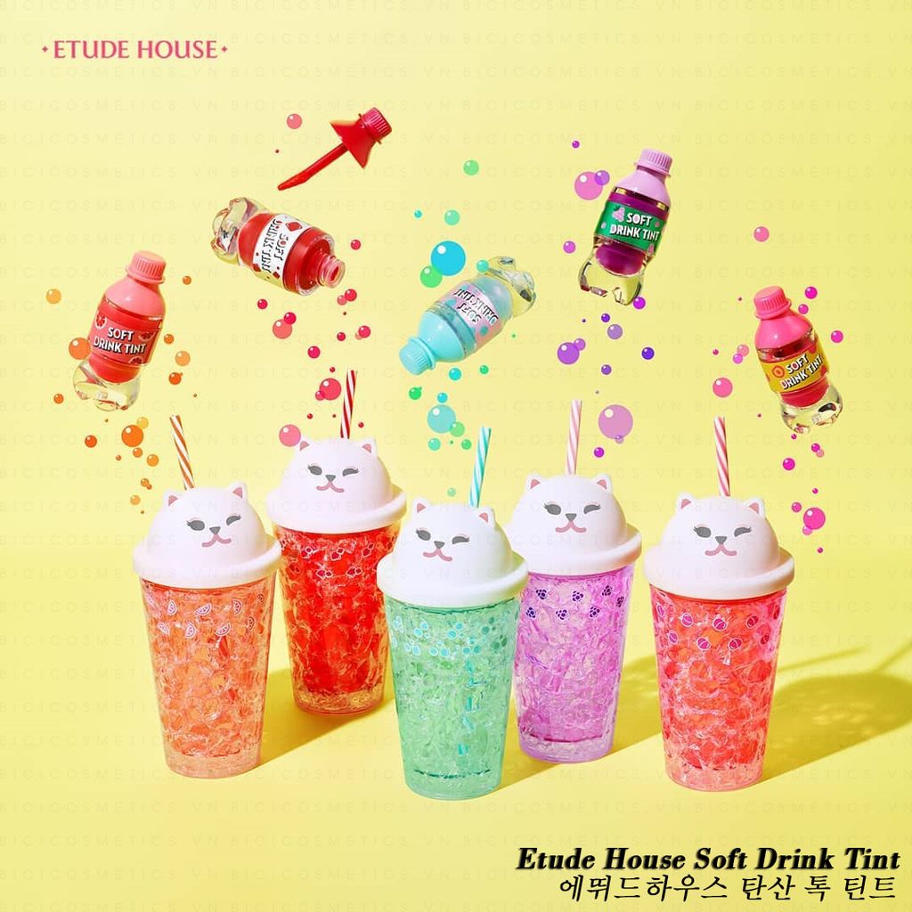 Giải Nhiệt Mùa Hè Cùng Bộ Sưu Tập Etude House Soft Drink Tint!! Bling Bling~~