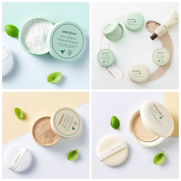 Có gì khác biệt giữa phấn phủ dòng Innisfree No Sebum Blur và No Sebum Mineral?