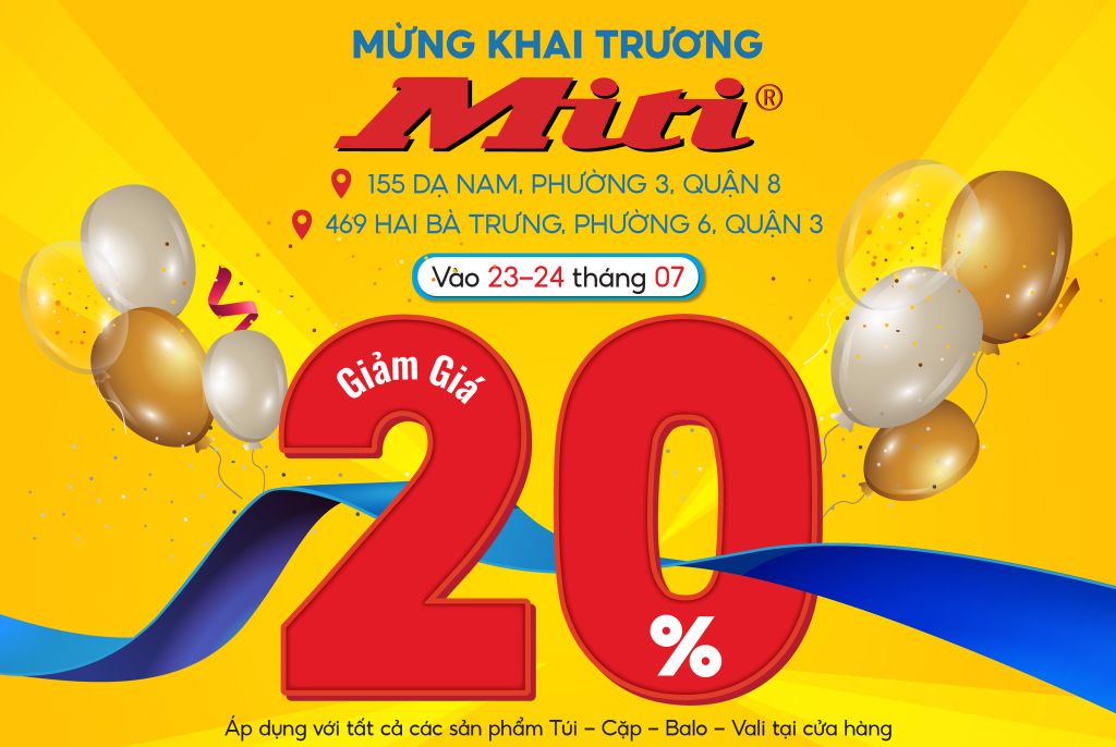 ĐỒNG LOẠT KHAI TRƯƠNG CỬA HÀNG MITI QUẬN 3 - QUẬN 8