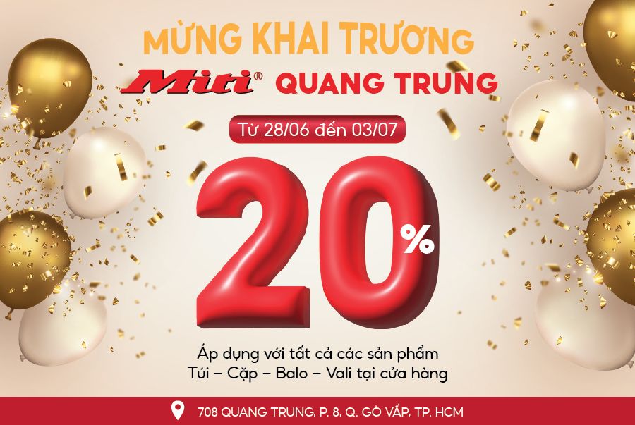 Khai Trương Cửa Hàng Miti Tân Phú - Gò Vấp