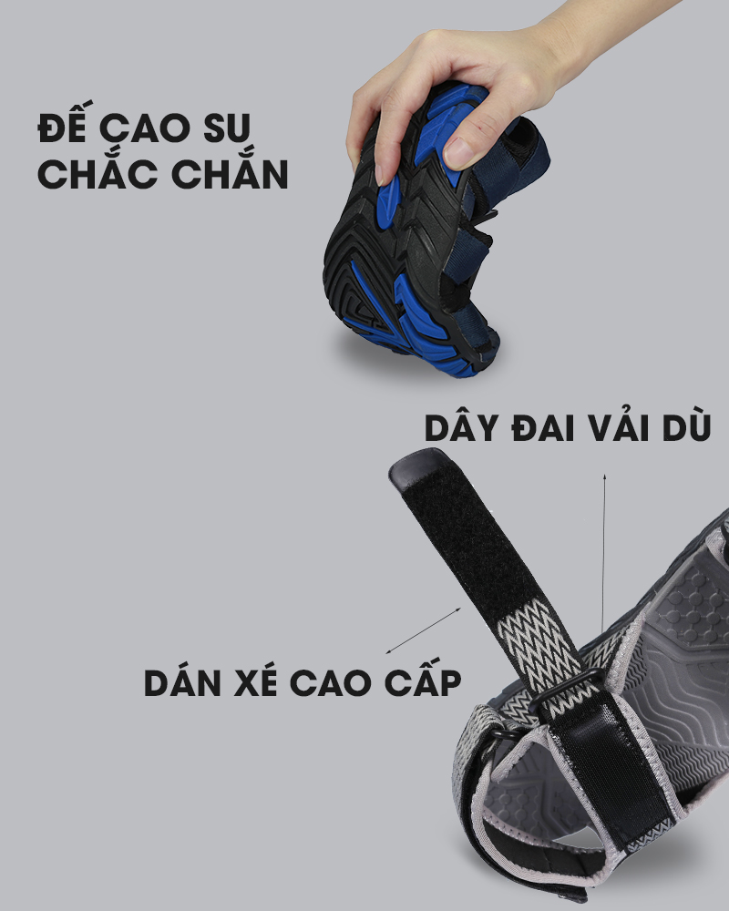 chất liệu giày sandal sd003
