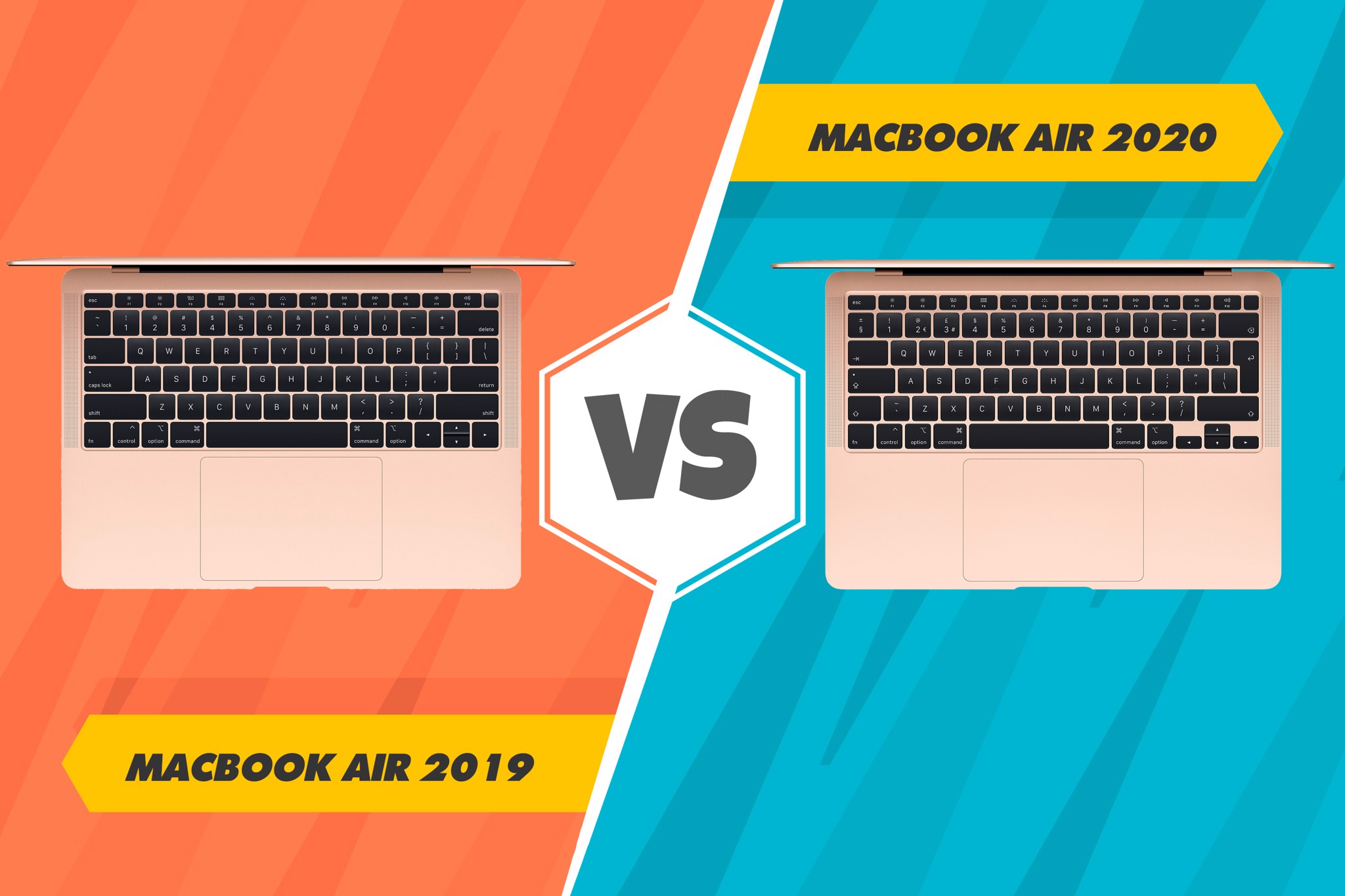 So sánh MacBook Air 2020 và MacBook Air 2019