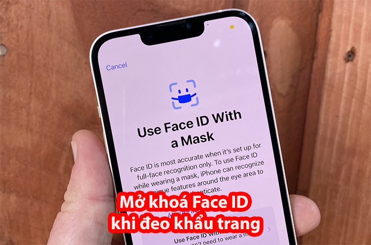Cách thiết đặt Face ID với khẩu trang trên iOS 15.4