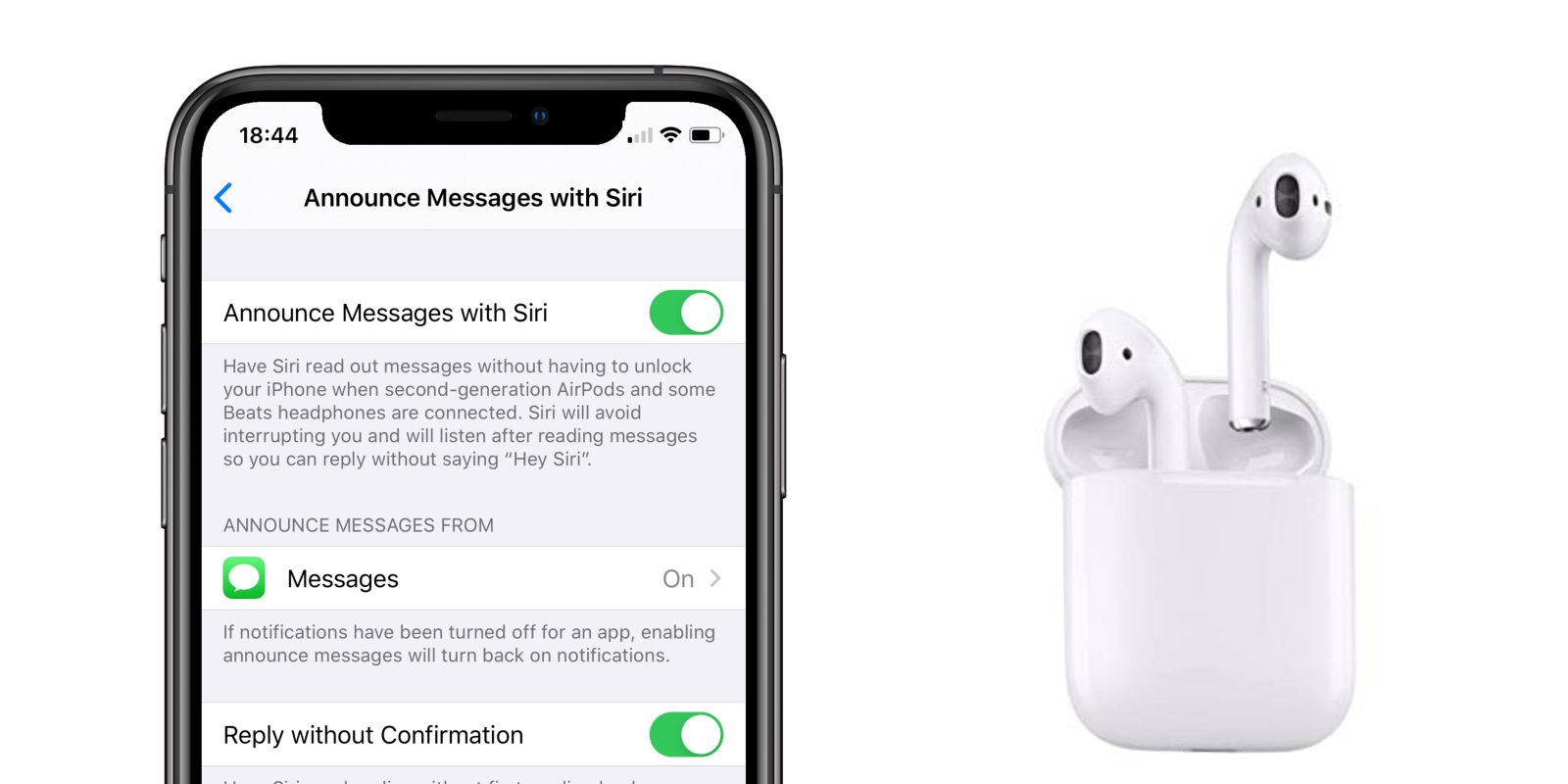 Cách thiết lập Siri đọc tin nhắn iPhone qua AirPod