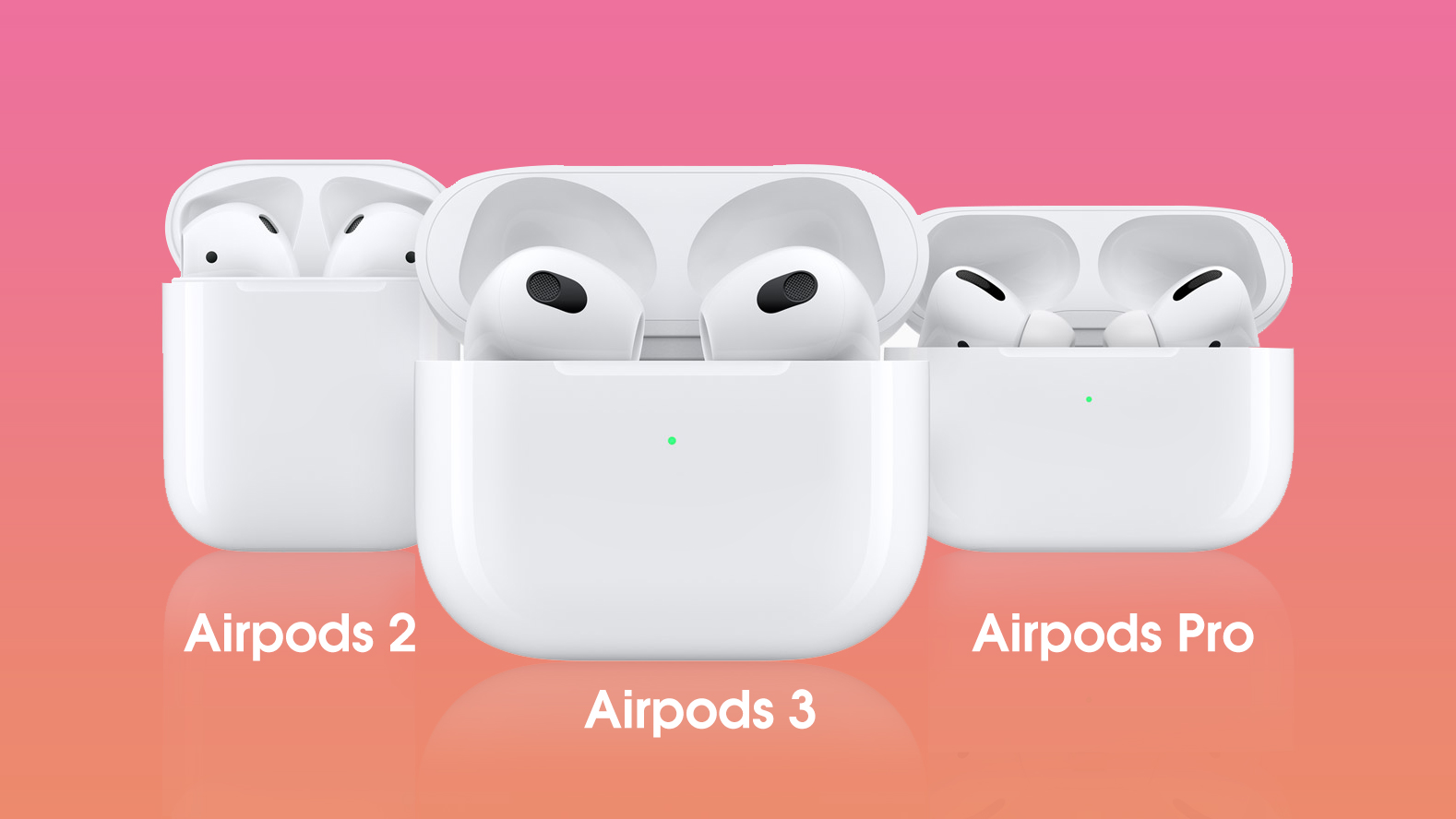 So sánh Airpods 3 với Airpods Pro và Airpods 2, nên mua loại nào ?