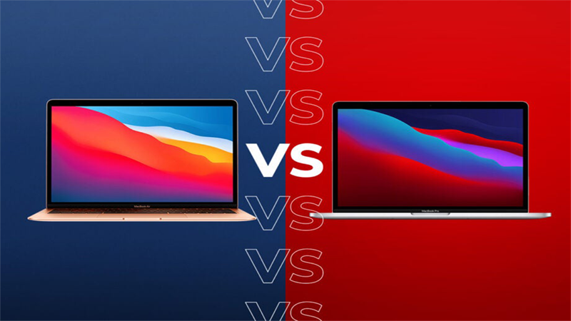 So sánh Macbook Air M1 2020 và Macbook Pro M1 2020