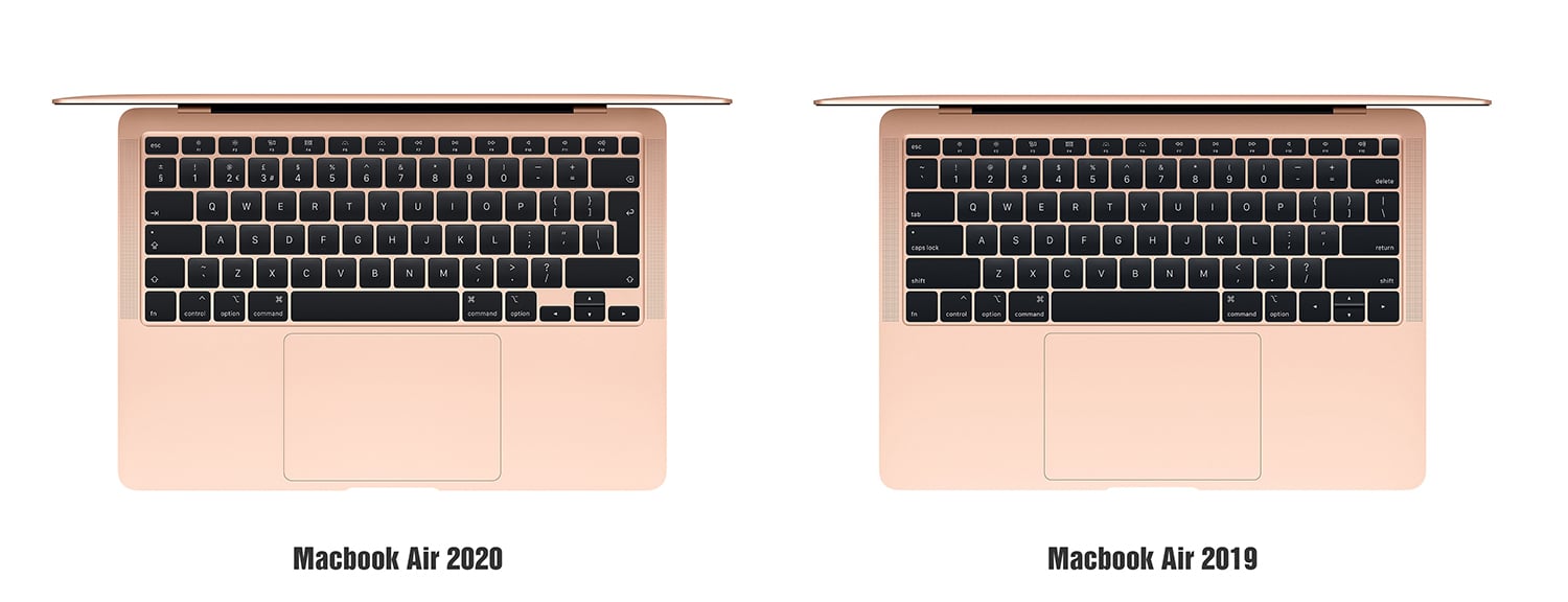 So sánh MacBook Air 2020 và MacBook Air 2019