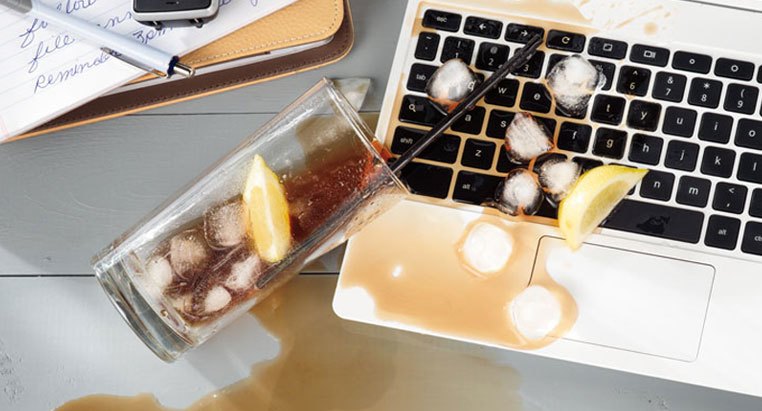 Bàn phím Macbook dính nước, cà phê 
