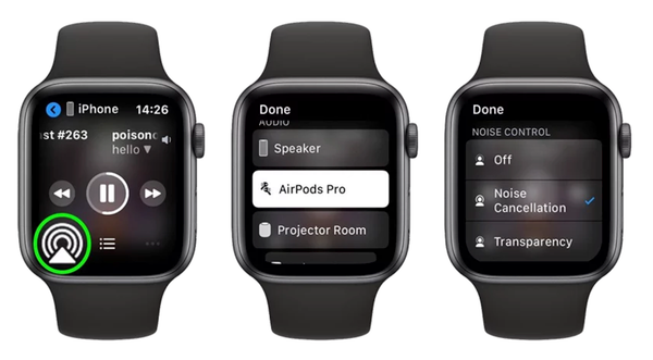 bật tính năng chống ồn trên apple watch