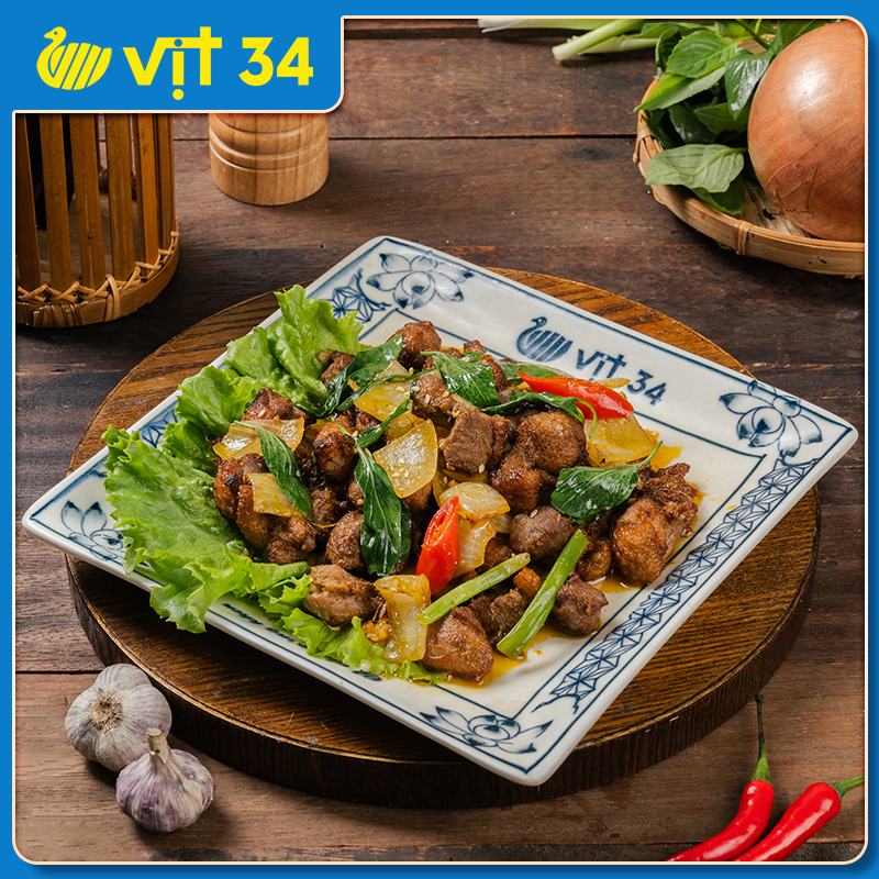 VỊT XÀO HÚNG QUẾ - HÒA QUYỆN HƯƠNG VỊ ĐỘC ĐÁO