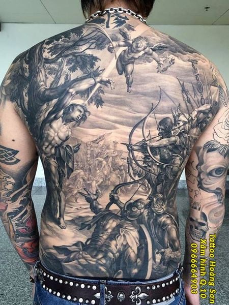 Mr. K Tattoo - Hình xăm thanh kiếm kiểu hoa văn lãng mạn cổ điển châu Âu  cho em zai. Hình xăm được thực hiện tại Mr. K Tattoo | time: 3h  •~•~•~•~•~•~•~•~•~•~•~•~•~•~•~•~